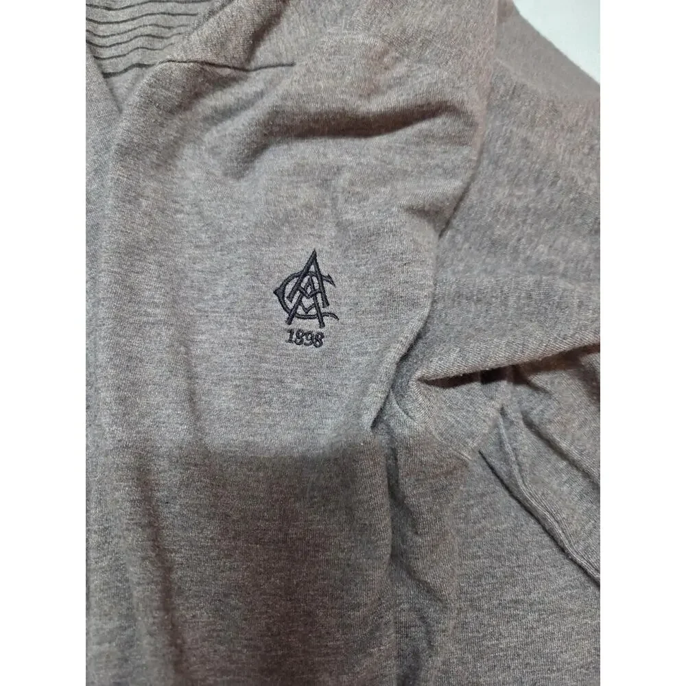 travis mathew mens large quarter Zip Pullover Windbreaker Brown